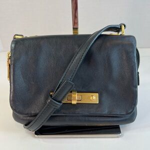 Marc By Marc Jacobs Black Flap Leather Crossbody